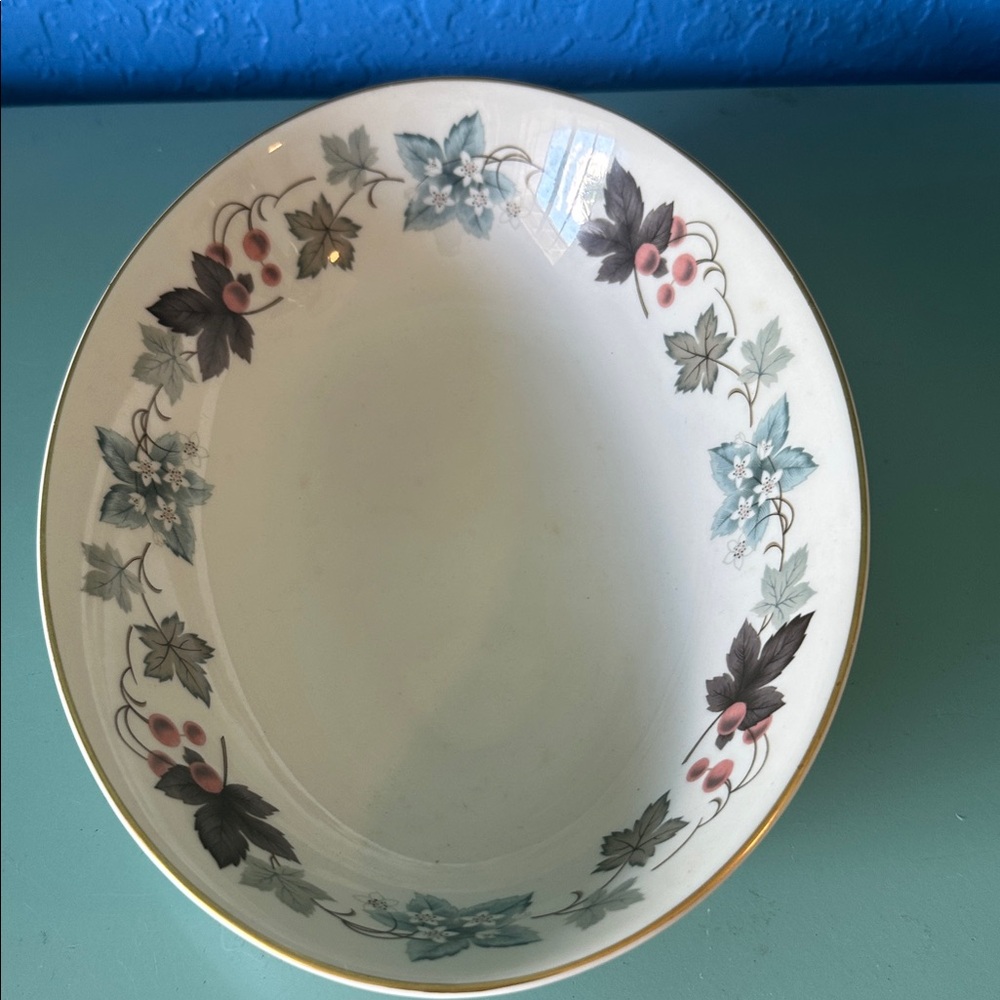Royal Doulton Camelot Serving Dish Elegant Floral Porcelain Bowl